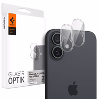Spigen Optik Glas.tR grūdintas stiklas iPhone 16 / 16 Plus kamerai - skaidrus (2 vnt.)