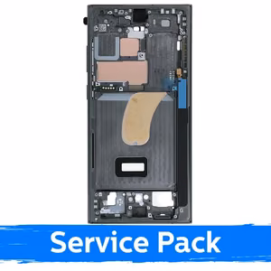 Vidurinis rėmas Samsung S918 S23 Ultra / žalias / (Service Pack)