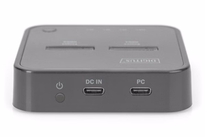 Digitus dviguba M.2 NVMe SSD dokė stotis su kopijos funkcija, USB-C