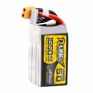 „Lipo Tattu R-Line“ 5.0 versijos 1550 mAh, 22,2 V, 150C, 6S akumuliatorius su XT60 jungtimi