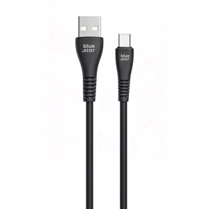 Blue Star laidas USB A - USB C 2A 12W 1m PJ-DG4-A juodas
