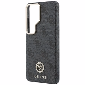 Guess dėklas 4G Rhinestone Round Logo MagSafe for Samsung Galaxy S26 Ultra juodas