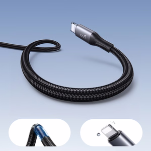 "Joyroom S-A28 Flash Series 3A USB-A - "Lightning" laidas 1 m - juodas