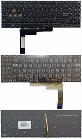 Klaviatūra MSI: GL76, GL66, GF76, GF66, su RGB apšvietimu, US