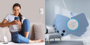 Belaidis įkroviklis CHOETECH, 15W, magnetinis, mėlynas