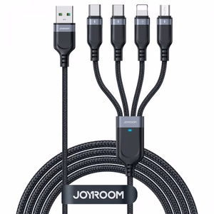 USB laidas Joyroom 4in1 / S-1T4018A18 juodas 120cm