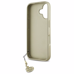 Guess 4G Charms Kolekcijos dėklas iPhone 16 Plus - juodas