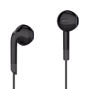 Kruger&Matz C2 į ausis įdedamos USB-C ausinės su mikrofonu, juodos