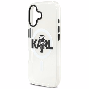 Karl Lagerfeld IML Karl Sketch Logo Magnetinis dėklas telefonui iPhone 17 - permatomas