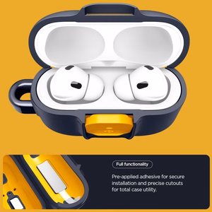Spigen Nano Pop dėklas AirPods Pro 3 tamsiai mėlynas ir geltonas