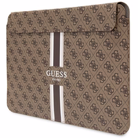 Guess 4G raštuotas dryžuotas 14" nešiojamojo kompiuterio dėklas - rudas