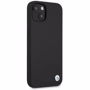 BMW Silicone Signature dėklas telefonui iPhone 13 mini - juodas