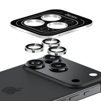 Benks Grūdintas stiklas Glass Warrior metalinis objektyvo apsauginis stiklas kamerai Iphone 17 (lęšio 2 vnt.) juodas