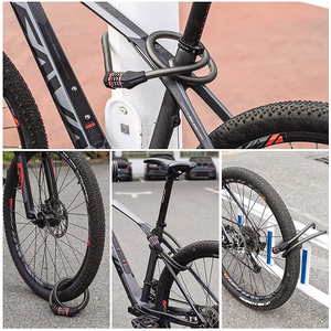 Rockbros RKS507-1BK dviračio spyna su kodu 1.8 m - juoda