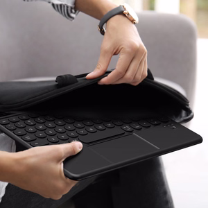 "AmazingThing" minimalus dėklas "Keylite Combo" klaviatūros dėklas "iPad Air M3" 13" - juodas