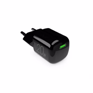 Puro 20W GaN USB-C sieninis įkroviklis - juodas
