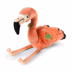 Rappa ekologiškas tikroviškas pliušinis žaislas – flamingas, 36 cm