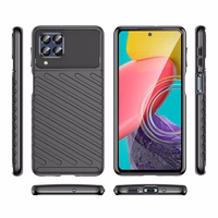 Thunder dėklas lankstus šarvuotas dangtelis Samsung Galaxy M53 5G juodas