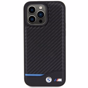 BMW Odinis Carbon dėklas telefonui iPhone 15 Pro Max - juodas