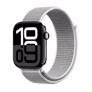 Crong Nylon sportinis Apple Watch dirželis, 44/45/46/49 mm, sidabriškai pilka