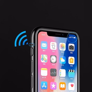 Wozinsky pilnai magnetinis dėklas pilnas kūno priekinis ir galinis dangtelis su įmontuotu stiklu Samsung Galaxy A72 4G juodas-skaidrus