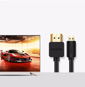 Ugreen HDMI - micro HDMI laidas 19 pin 2.0v 4K 60Hz 30AWG 1.5m juodas (30102)