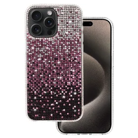 Tel Protect diamentinis dėklas telefonui iPhone 15 Plus bordo