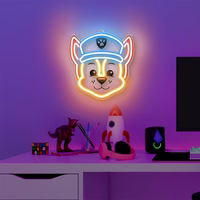 Hanging neon LED Paw Patrol on plexiglass - Chase OW-130346