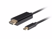 LANBERG KABELIS USB-C(M)->HDMI(M) 3M 4K 60HZ JUODAS