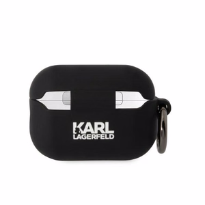 Karl Lagerfeld KLAP2RUNIKK AirPods Pro 2 чехол чёрный/чёрный Silicone Karl Head 3D