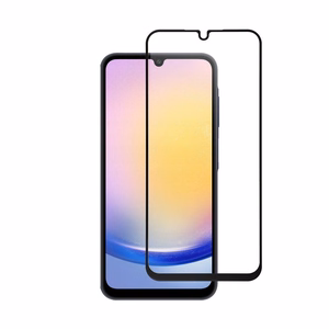 Apsauginis stiklas Blue Star - SAMSUNG A25 5G viso ekrano (su rėmeliu, mažo dydžio) - juodas