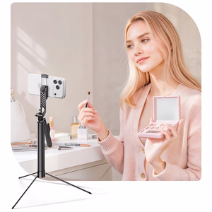 Asmenukių lazda Orico SPM170 trikojis 1/4 colio telefono kamerai Bluetooth 5.2 - juoda