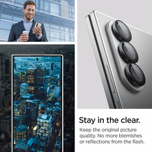 Spigen Optik Pro HD Glas.TR EZ Fit 2-jų rinkinys kameros apsauga Samsung Galaxy Z Fold 7 - juodas