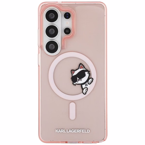 KARL LAGERFELD case for SAMSUNG S26 Ultra KLHMS26L6HCPSCP (Magnetic IML Peekaboo Choupette) pink