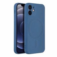 SILICONE MAG COVER dėklas telefonui, suderinamas su MagSafe, IPHONE 12 Mini mėlynas