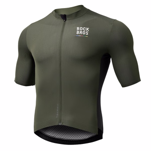 Rockbros 15220004004 ROAD TO SKY men's cycling jersey short sleeve L - green