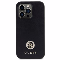 Guess GUHCP14LPS4DGPK iPhone 14 Pro 6.1" juodas/juodas hardcase Strass Metal Logo