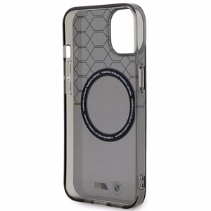 Dėklas BMW BMHMP14SHGPK iPhone 14 6.1" pilka/pilka Raštas MagSafe