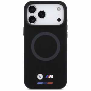 BMW M Silicon Logo MagSafe deklas iPhone 17 Pro Max - juodas