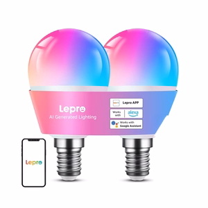 LEPRO BP1-2 E14 LED lemputė su Bluetooth ir Wi-Fi, 470 lm, 2 vnt.