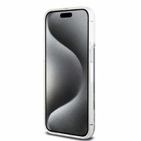 DKNY skystojo blizgučio didelio logotipo dėklas telefonui iPhone 14 Pro Max - juodas