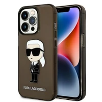 Karl Lagerfeld Ikonik Karl dėklas telefonui iPhone 14 Pro Max - juodas