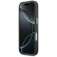 Guess IML Script Metal MagSafe Case for iPhone 17 Pro Max - Black