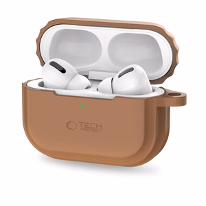 Tech-Protect silikoninis virvelės dėklas Apple AirPods Pro 1 / 2 - rudos spalvos