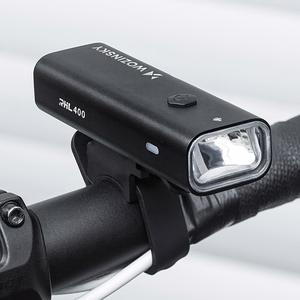 Wozinsky WSBLB2 priekinio (400 lm) ir galinio USB-C dviračio žibintų rinkinys – juodas