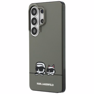 Karl Lagerfeld dėklas IML Peekaboo Karl ir Choupette MagSafe skirtas Samsung Galaxy S26 Ultra juodas