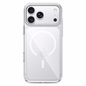 Tech-Protect MagStand MagSafe CC dėklas, skirtas iPhone 18 Pro / 17 Pro, skaidrus