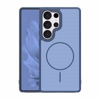 Frame Thin Mag dėklas for Samsung Galaxy S25 Ultra tamsiai mėlynas