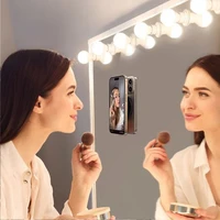 Silikoninis prisiurbiantis telefono laikiklis magnetinis su žiedu MSH9 raudonas