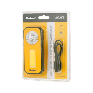 Mini akumuliatorinis dirbtuvių šviestuvas (3 W COB + 3 W LED)